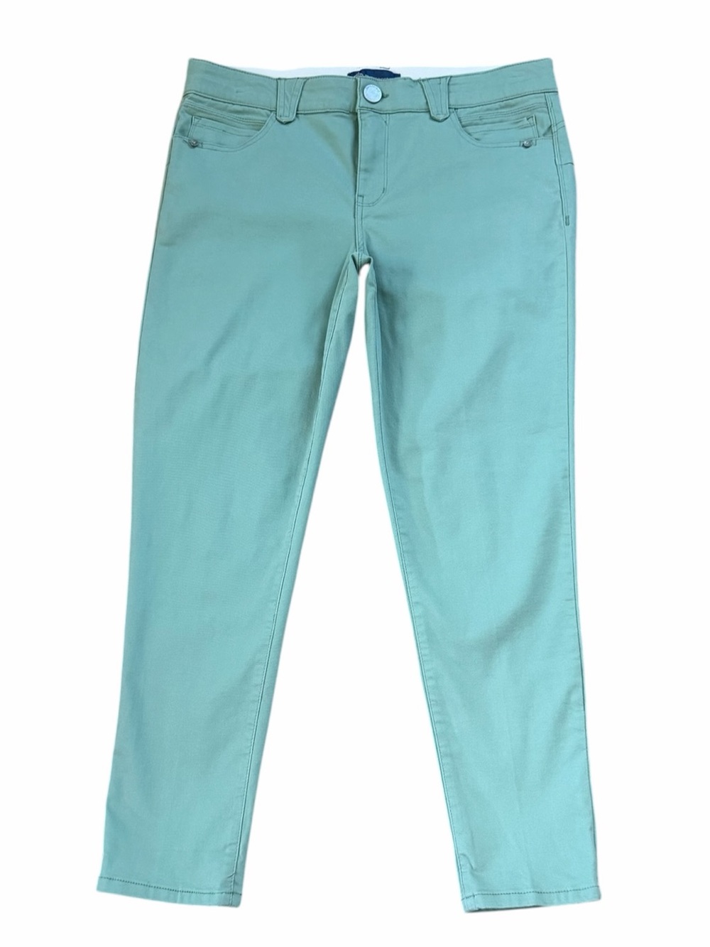 Democracy "Ab" solution Green Ankle Skimmer Pants Size 12 NWOT